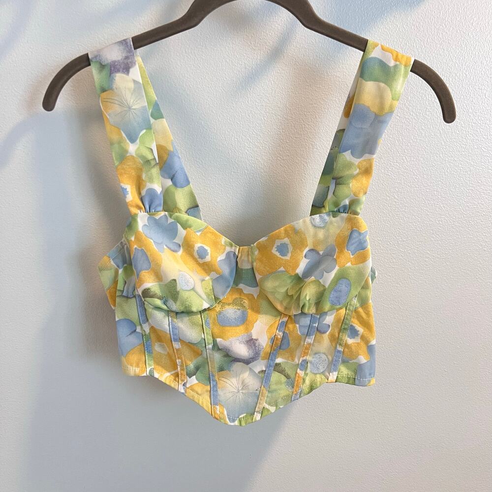 Cider Refreshing Summer Corset Crop Top Size M
